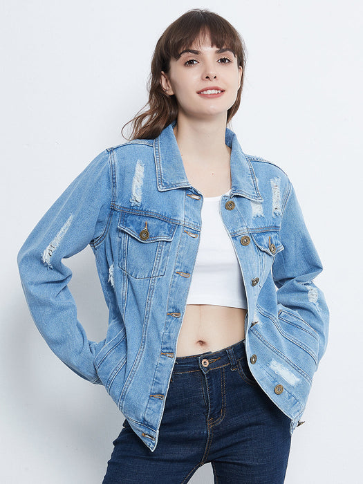 Denim Not Your Boyfriends Jean Jacket by Anna-Kaci