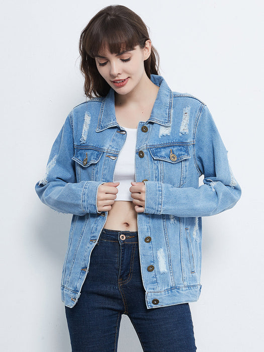 Denim Not Your Boyfriends Jean Jacket by Anna-Kaci