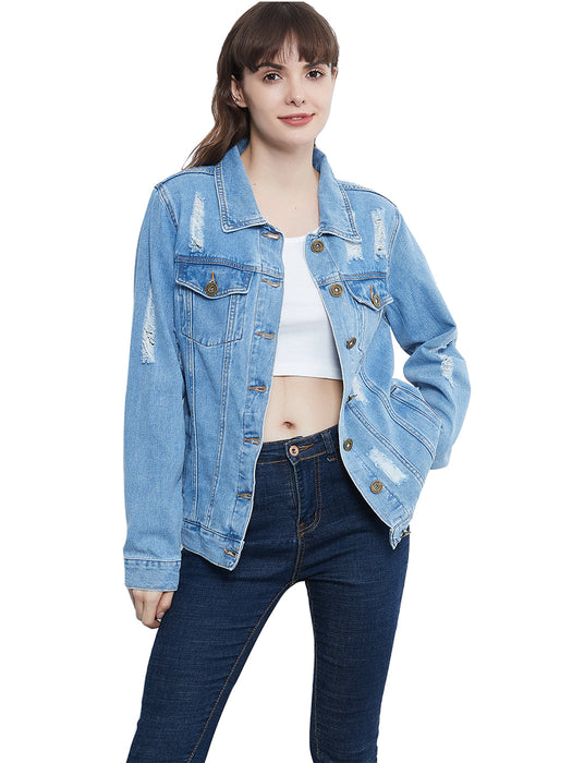 Denim Not Your Boyfriends Jean Jacket by Anna-Kaci