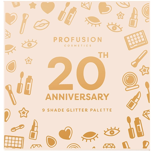 Profusion Cosmetics - 20th Anniversary Pressed Glitter Palette - 1oz