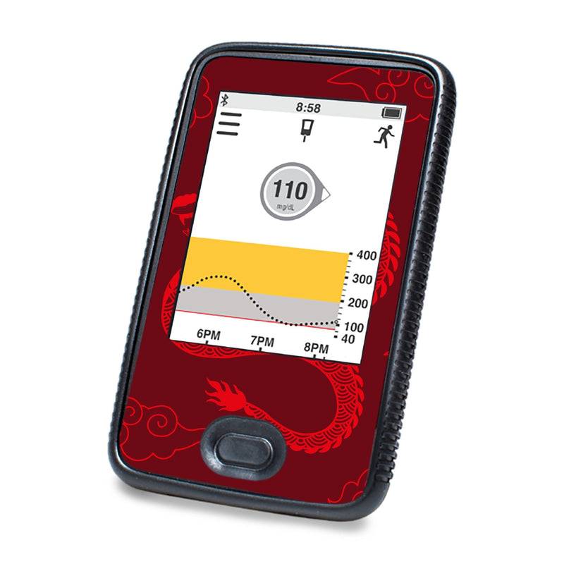 Peelz Year of the Dragon DEXCOM G6 Touchscreen Receiver Peelz/Stickers
