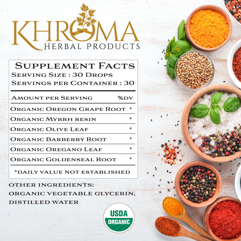 Khroma Herbal Products Yeast X - Organic Anti-Yeast Supplement Supplements