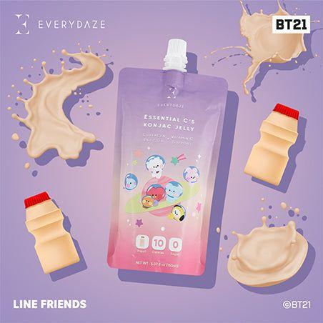 Masksheets EVERYDAZE with BT21: Essential C's Konjac Jelly - Yogurt Health