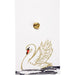 The Bullish Store - You Are Naturally Beautiful When You Are Yourself Swan Enamel Pin In White And Gold