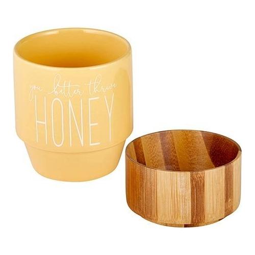 The Bullish Store - You Better Thrive Honey Ceramic Mug With Bamboo Base