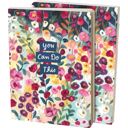 The Bullish Store - You Can Do This Journal | Double-Sided Floral Design Notebook