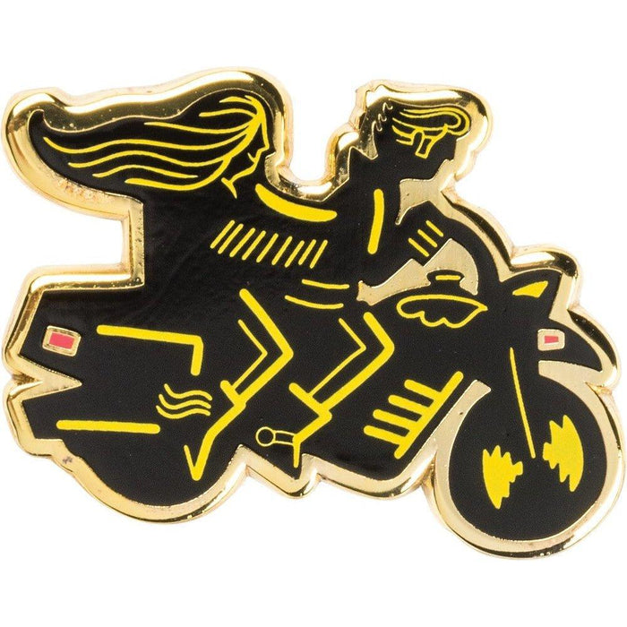 The Bullish Store - You And I Are More Than Friends, We'Re Like A Really Small Gang Enamel Pin In Black, Yellow And Gold