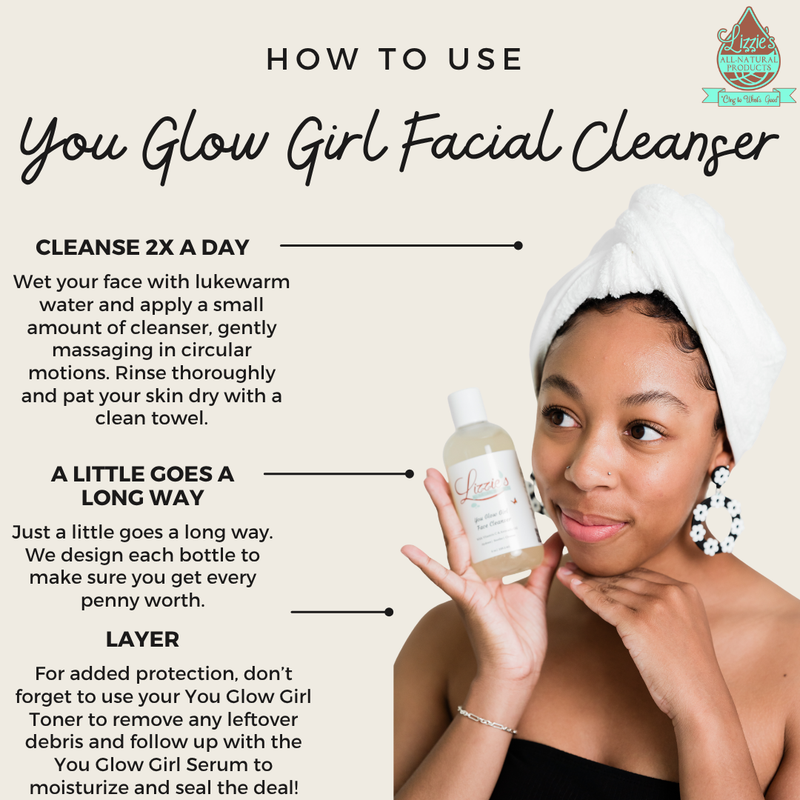 Lizzie's All-natural Products You Glow Girl Facial Cleanser