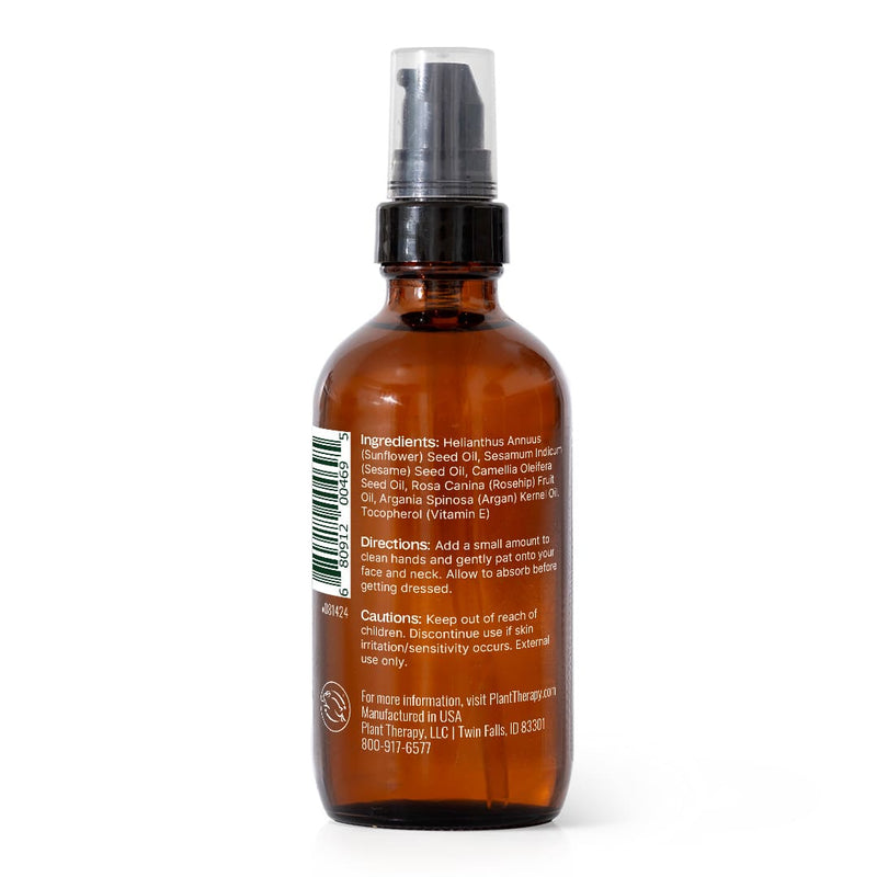 Plant Therapy Younger Glo Facial Oil Hair & Skin Care White Smoke 4 oz