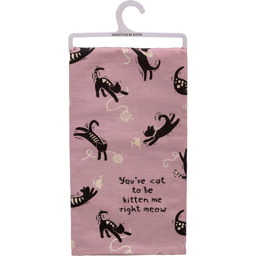 The Bullish Store - You'Ve Cat To Be Kitten Me Right Meow Dish Cloth Towel | 20" X 26"
