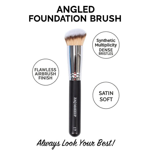 ZAQ Skin & Body ANGLED ROUNDED FOUNDATION BRUSH Make Up