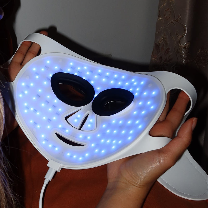 ZAQ Skin & Body Noor 2.0 Pro Light Face Mask: 1072nm Deep Infrared, Red & Blue Light (2026) Black