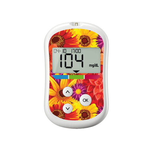 Peelz Zinnia Harvest for OneTouch Verio Flex Glucometer Peelz/Stickers