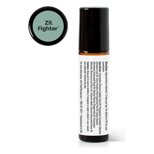 Plant Therapy Zit Fighter Essential Oil Blend Pre-Diluted Roll-On Essential Oil