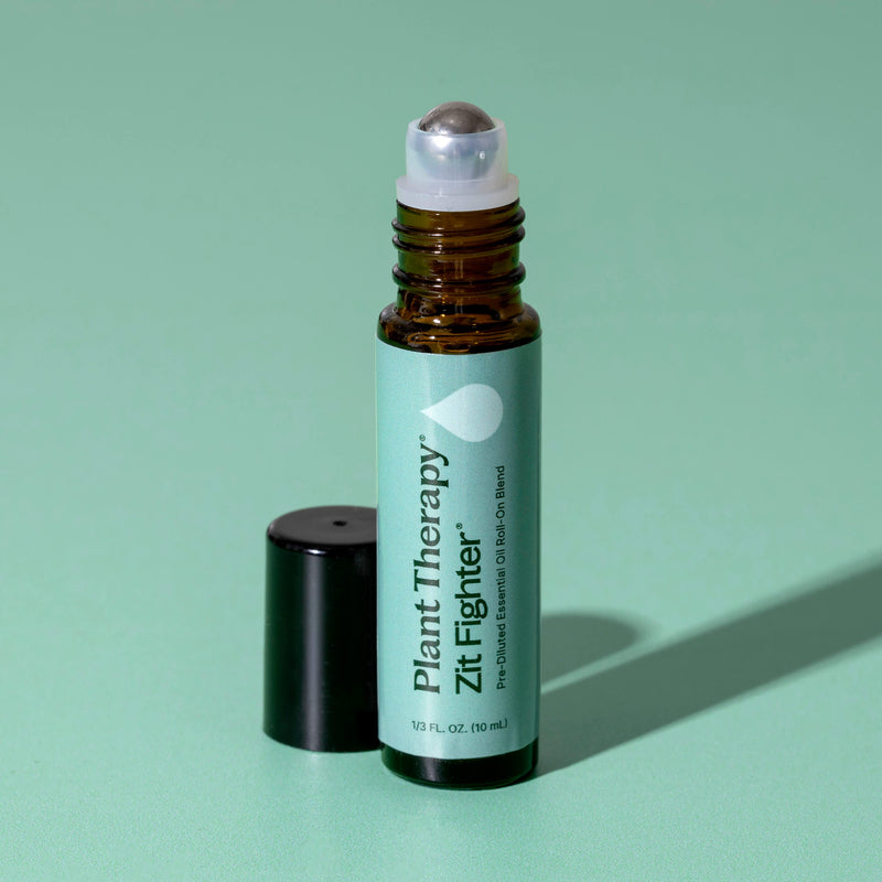 Plant Therapy Zit Fighter Essential Oil Blend Pre-Diluted Roll-On Essential Oil