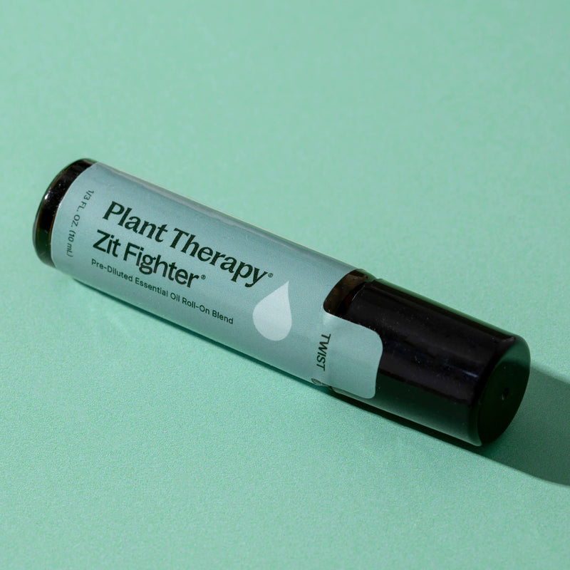 Plant Therapy Zit Fighter Essential Oil Blend Pre-Diluted Roll-On Essential Oil