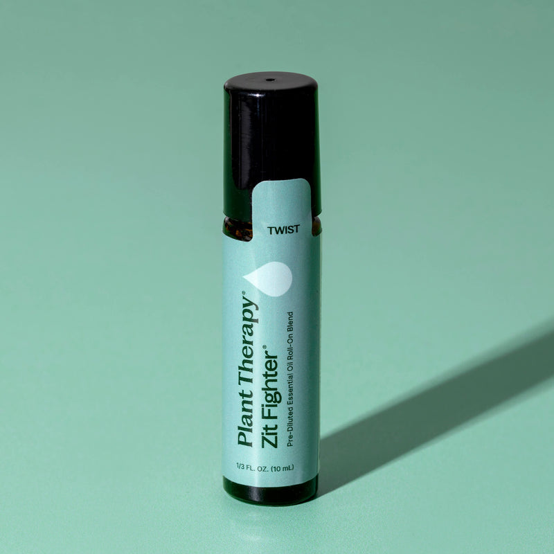 Plant Therapy Zit Fighter Essential Oil Blend Pre-Diluted Roll-On Essential Oil