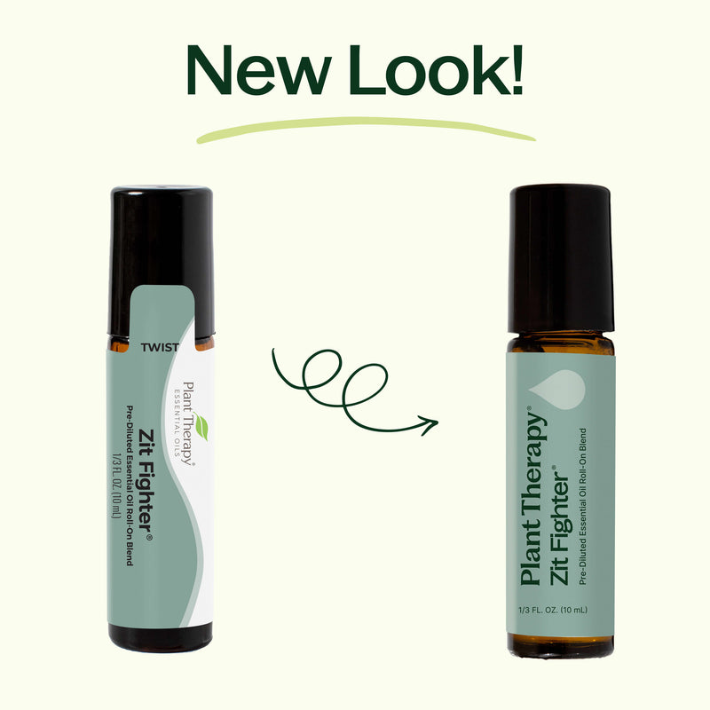 Plant Therapy Zit Fighter Essential Oil Blend Pre-Diluted Roll-On Essential Oil