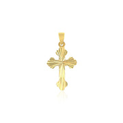 Bids.com 14k Tri Color Gold Cross Pendant Pendants