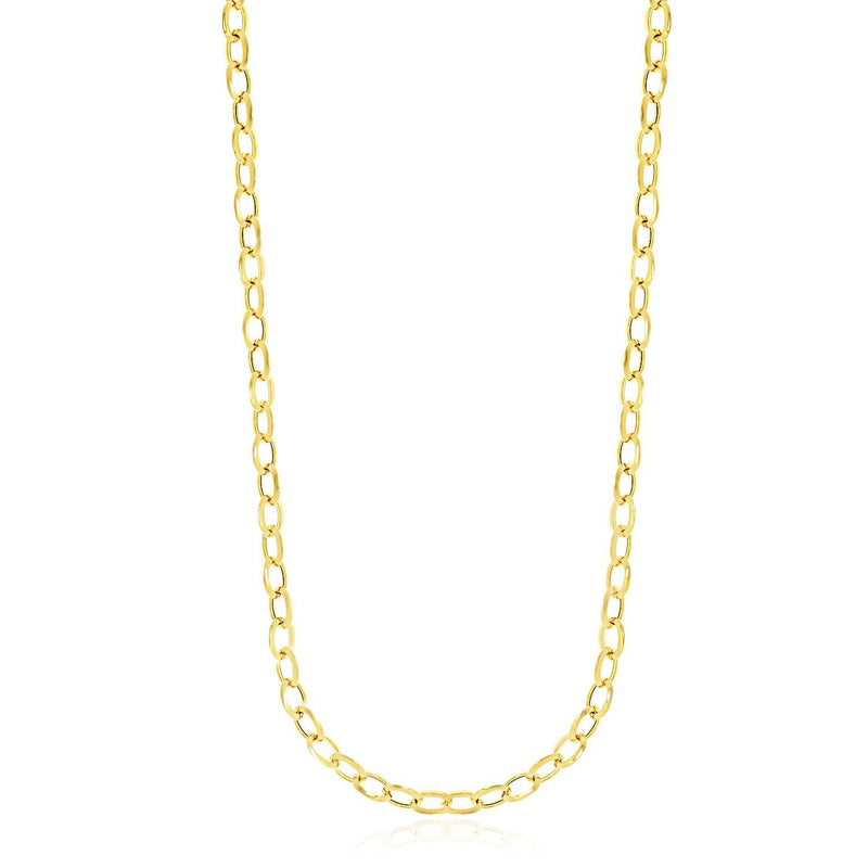 Bids.com 14k Yellow Gold Cable Chain Style Polished Necklace Necklaces
