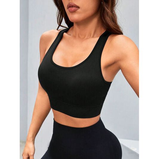 Cutout Racerback Scoop Neck Active Tank