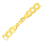 Bids.com 14k Yellow Gold Solid Curb Bracelet 10.0mm Bracelets
