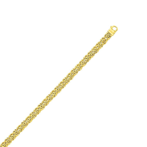 Bids.com 10k Yellow Gold Byzantine Design Chain Bracelet Bracelets