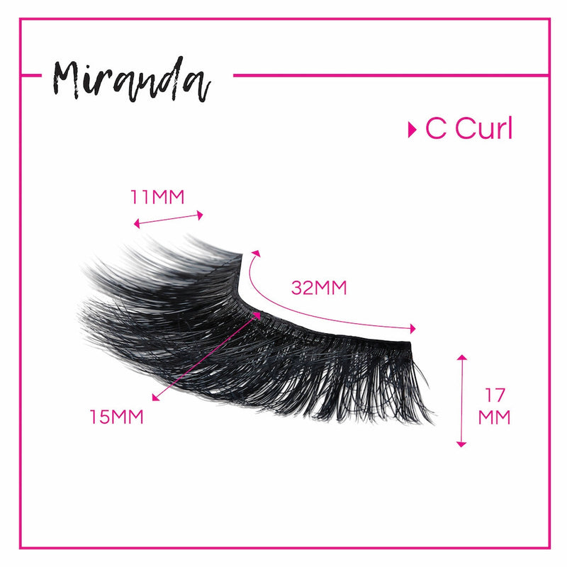 GladGirl GladGirl 3D False Lash Kit - Miranda Eyelashes