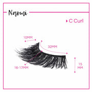 GladGirl GladGirl 3D False Lash Kit - Naomi Eyelashes