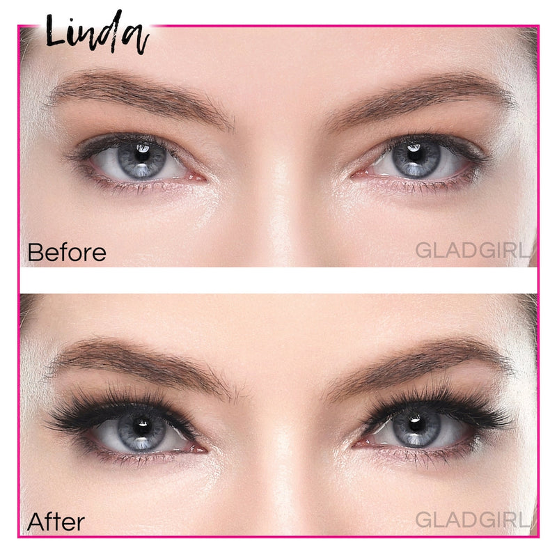 GladGirl GladGirl 3D False Lash Kit - Linda Eyelashes