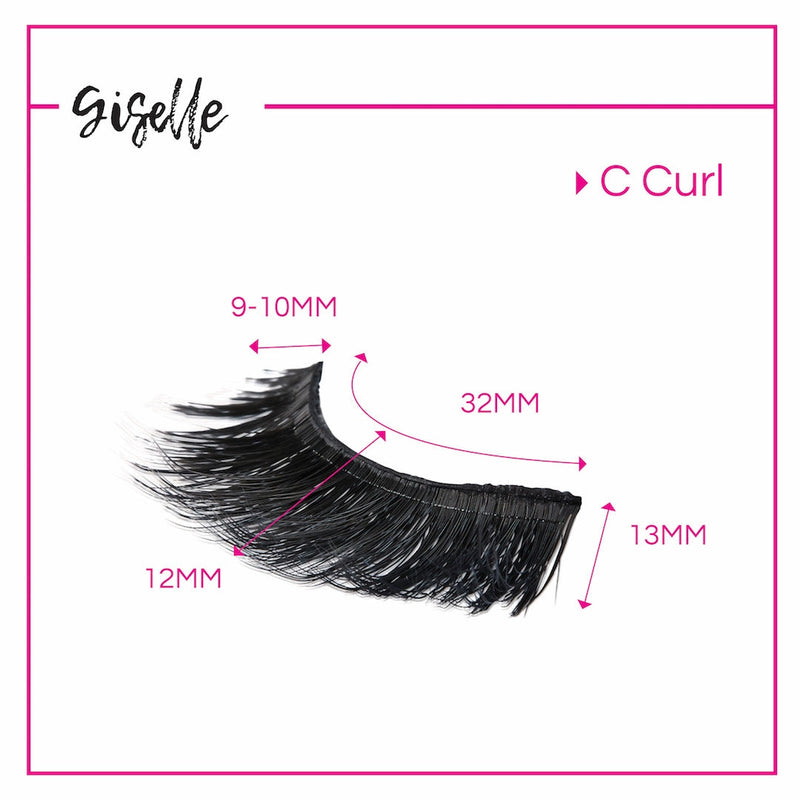 GladGirl GladGirl 3D False Lash Kit - Giselle Eyelashes
