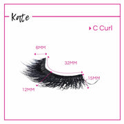 GladGirl GladGirl 3D False Lash Kit - Kate Eyelashes