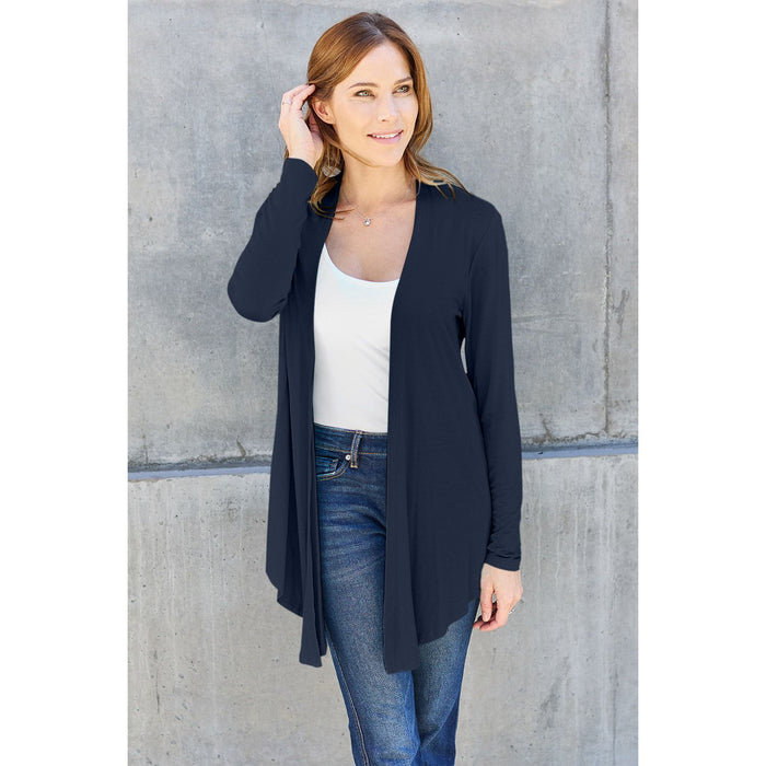 Basic Bae Open Front Long Sleeve Cardigan