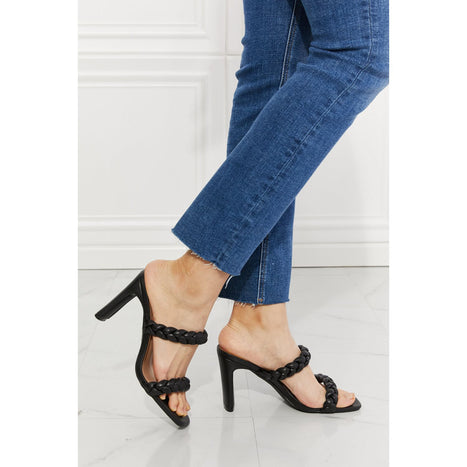 MMShoes In Love Double Braided Block Heel Sandal