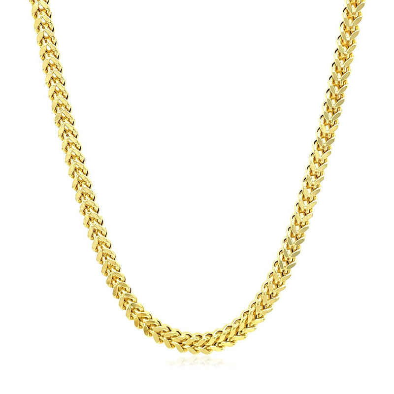 Bids.com 3.2mm 14k Yellow Gold Square Franco Chain Necklaces