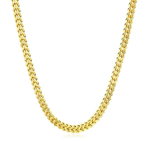 Bids.com 3.2mm 14k Yellow Gold Square Franco Chain Necklaces