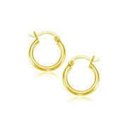 Bids.com 14k Yellow Gold Polished Hoop Earrings (15 mm) Earrings
