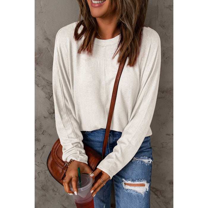 Double Take Round Neck Long Sleeve T-Shirt