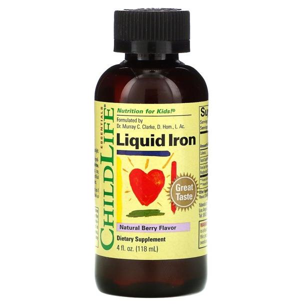 Cozy Farm - Childlife Essentials Liquid Iron Supplement For Kids With Berry Flavor (4 Fl Oz)