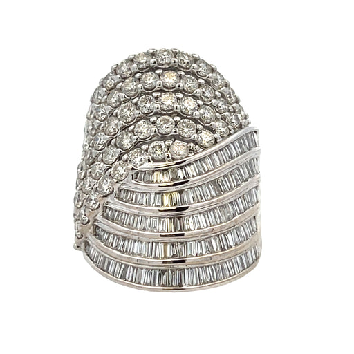 Bids.com 4.00ct Diamond Ring 10KT White Gold Rings White Smoke 7.0