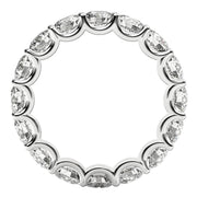 Bids.com Round Cut Lab Grown Diamond Eternity Ring in 14k White Gold (4 cttw FG/VS2) Rings