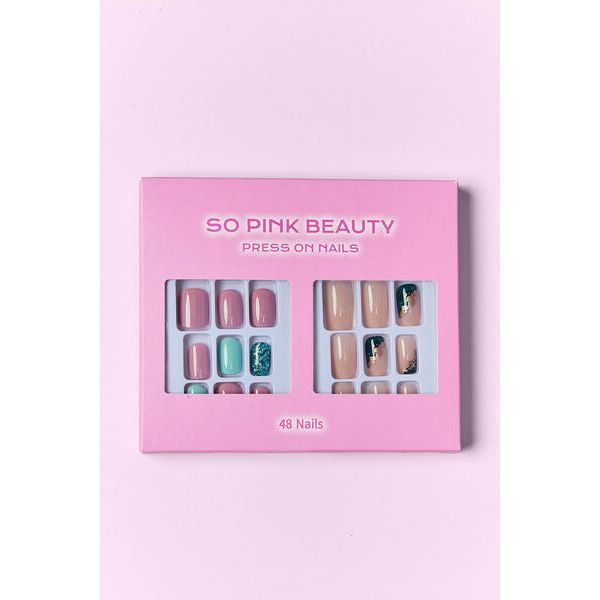 Mill's Beauty Supply SO PINK BEAUTY Press On Nails, 2 Packs