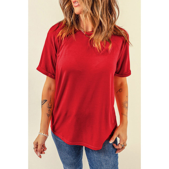 Round Neck Short Sleeve T-Shirt