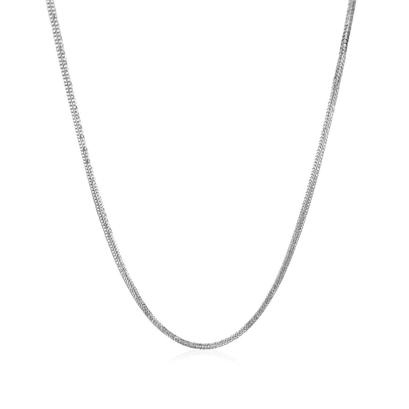 Bids.com 14k White Gold Foxtail 1.0mm Chain Necklaces