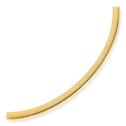 Bids.com 6.0mm 14k Two Tone Gold Reversible Omega Necklace Necklaces