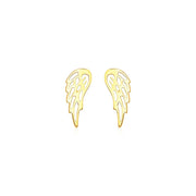 Bids.com 14k Yellow Gold Polished Wing Post Earrings Earrings