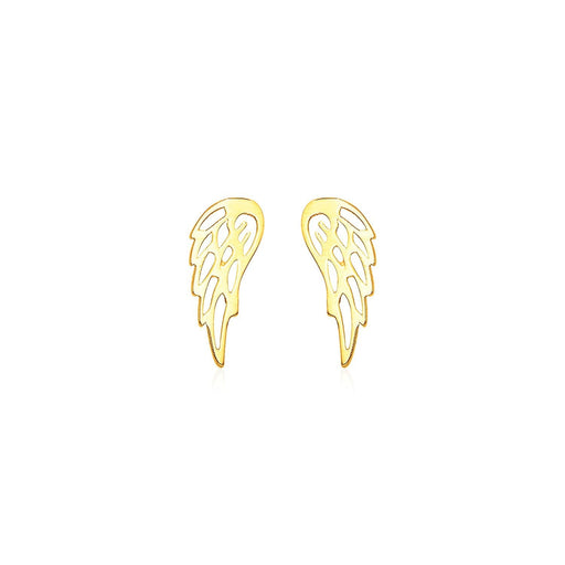 Bids.com 14k Yellow Gold Polished Wing Post Earrings Earrings