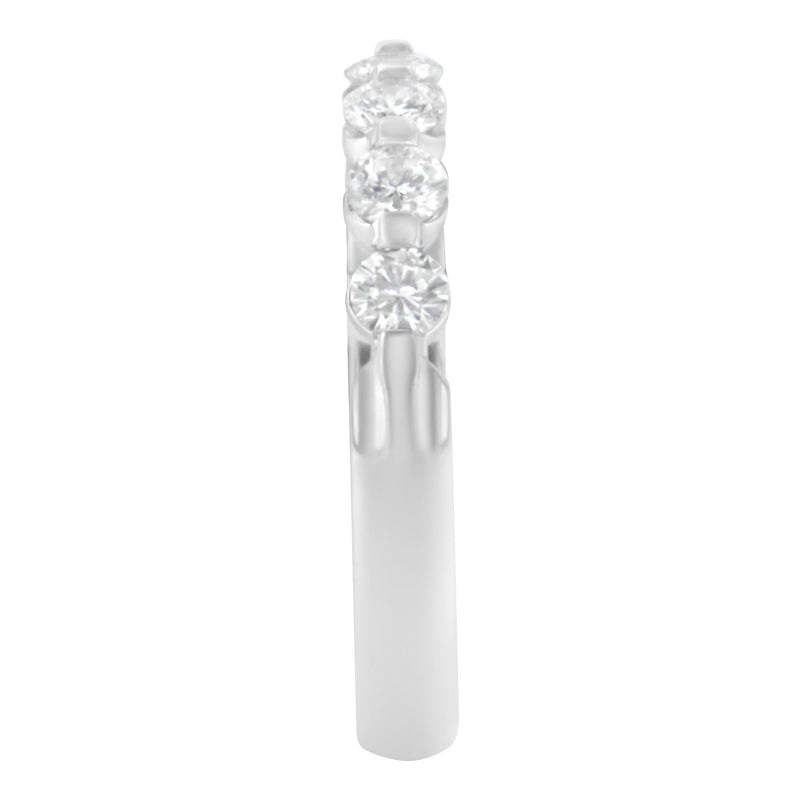 Bids.com 14K White Gold 1/2 cttw Diamond 5-Stone Band Ring (H-I Clarity, SI2-I1 Color) - Size 7 Rings