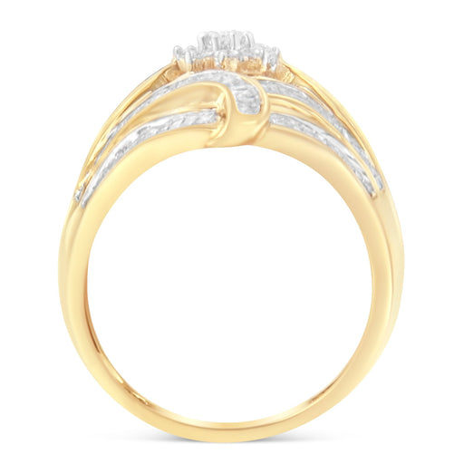 Bids.com 10K Yellow Gold Diamond Ring (1 Cttw, I-J Color, I2-I3 Clarity) - Size 7 Rings