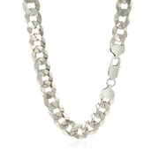 Bids.com Rhodium Plated 9.5mm Sterling Silver Curb Style Chain Necklaces